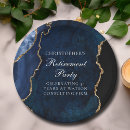 Search for gold and navy blue plates Chic