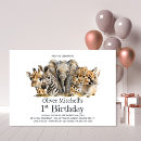 Search for african safari birthday invitations Giraffe