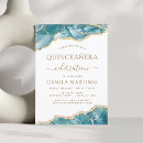 Search for turquoise blue quinceanera invitations Teal