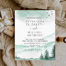 Search for forest wedding invitations Emerald green
