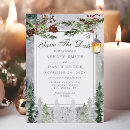 Search for winter save the dates Rustic