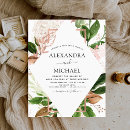 Search for foilage wedding invitations Greenery