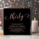 Search for chic 30th birthday invitations Girly