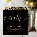 Search for stylish 60th birthday invitations Black