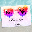 Search for pool sweet 16 invitations Tropical beach swimming
