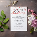 Search for 35th anniversary invitations Elegant