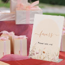 Search for bridal shower favor signs Wildflowers