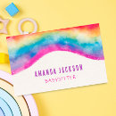 Search for cute babysitting business cards Nanny