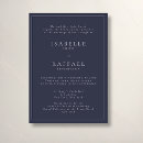 Search for formal navy blue wedding invitations Classic