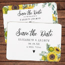 Search for sunflower wedding save the dates Eucalyptus