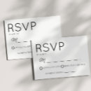 Search for plain white rsvp cards Black and white