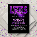 Search for neon birthday invitations For her