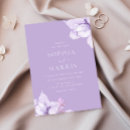 Search for lavender flower wedding invitations Floral