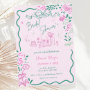 Search for preppy bridal shower invitations Hand drawn