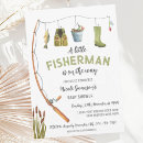 Search for fishing baby shower invitations Rustic