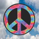 Search for rainbow peace sign stickers Black