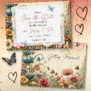 Search for hippie save the dates Watercolor