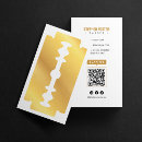 Search for razor blade business cards Hairstylist