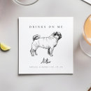 Search for pet wedding napkins Black and white