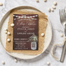 Search for mason jar babys breath invitations Rustic
