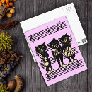 Search for cat fiddle postcards Vintage