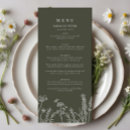 Search for boho wedding menus Floral