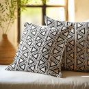 Search for black and white triangle pattern cushions Modern