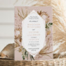 Search for desert rose wedding invitations Bohemian