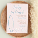 Search for surfboard baby shower invitations Waves