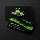 Search for green and black business cards Landscaping