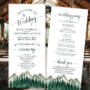 Search for mountain wedding programs Watercolor landscape