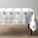 Search for black and white tablecloths Business
