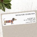 Search for sausage dog return address labels Dachshund