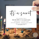 Search for secret birthday invitations Surprise