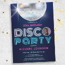 Search for disco 50th birthday invitations Modern