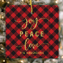 Search for peace love joy christmas tree decorations Rustic