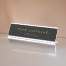 Search for black and gold name plates Modern