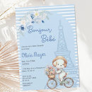 Search for puppy dog baby shower invitations Blue