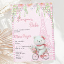 Search for bicycle baby shower invitations Pink