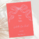 Search for red bow invitations Red and pink