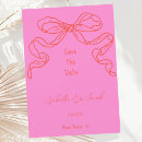 Search for hot pink save the dates Hand drawn