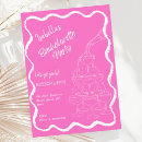 Search for disco hens party invitations Hot pink