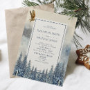 Search for pine trees wedding invitations Snow