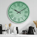Search for emerald green clocks Contemporary