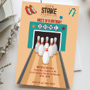 Search for boy bowling birthday invitations Pizza party