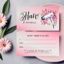 Search for salon business gift certificates A for you