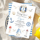 Search for sailboat birthday invitations Modern