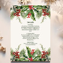 Search for christmas wedding enclosure cards Holly