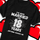 Search for 18 year wedding anniversary tshirts 18th
