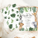 Search for wildlife invitations Cute safari animals
